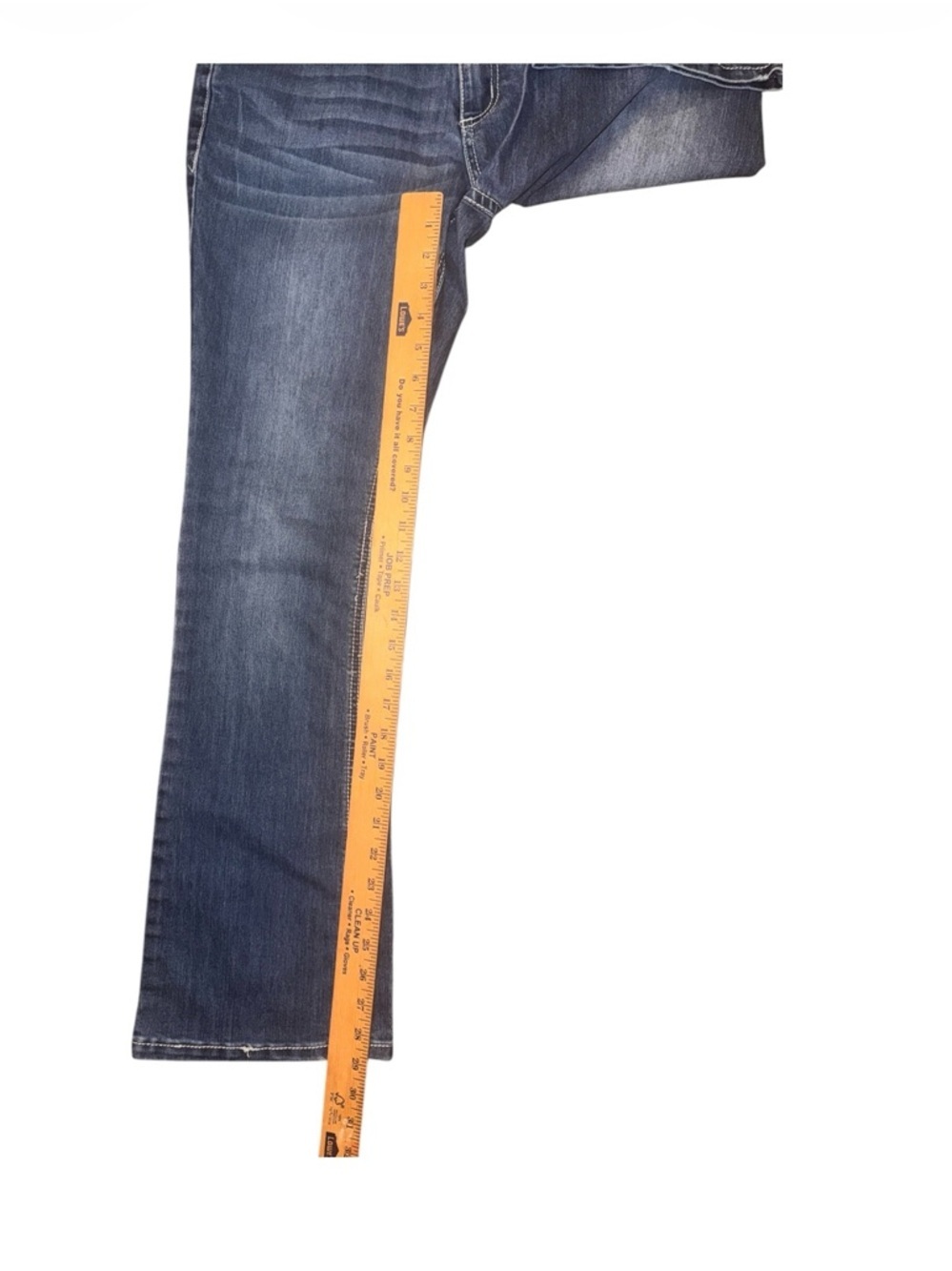 Love Indigo bootcut denim jeans WOMENS embellished western boho lace medium wash - Picture 4 of 9